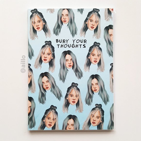 Billie Eilish  BURY YOUR THOUGHTS Notebook - Picture 1 of 12